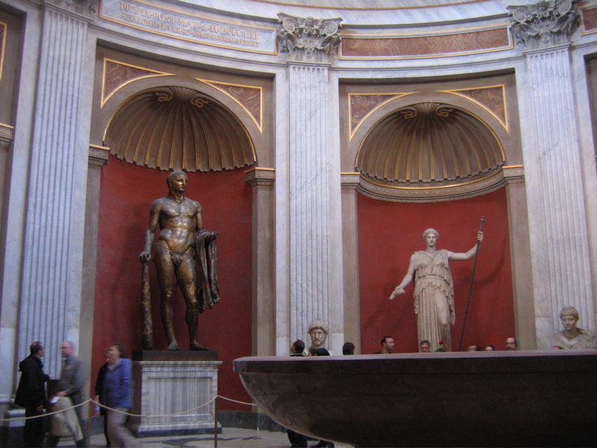 A famous bronze statue