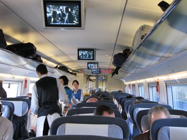 Ultra-luxe first-class train car