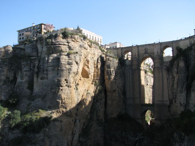 Ronda Parador Hotel on the edge of the gorge