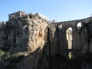 Ronda Parador Hotel on the edge of the gorge