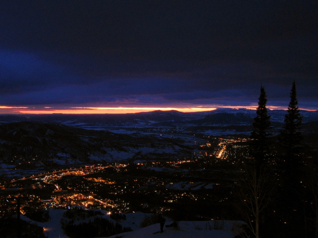 Steamboat town and base area