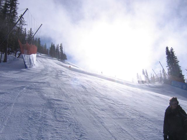 Looking up towards Pete's Arena and the Talon Turn