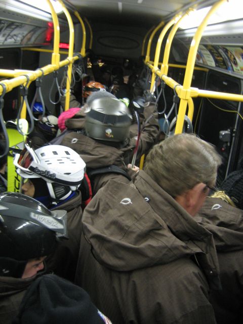 6:15am bus ride from the employee parking lot