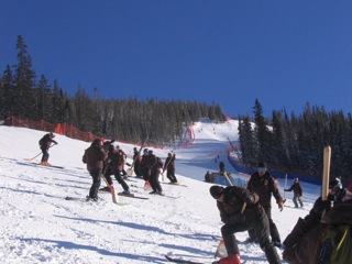 Looking up the steeps