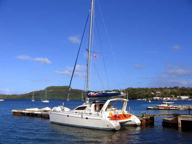 Docked at Neiafu Harbor