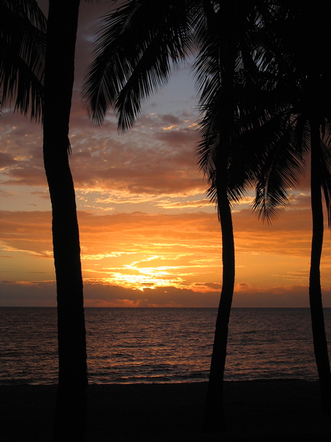 The final sunset in paradise