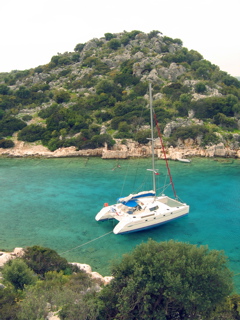 Anchored at Tersane, Kekova Roads