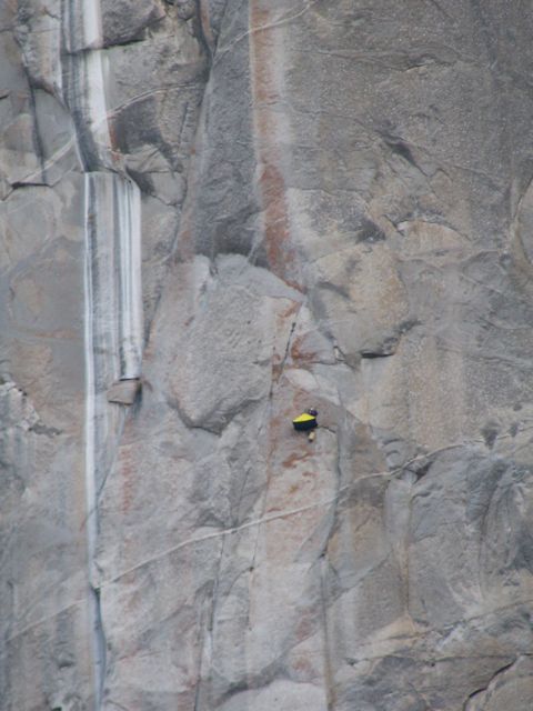 Crazy person camped on El Cap