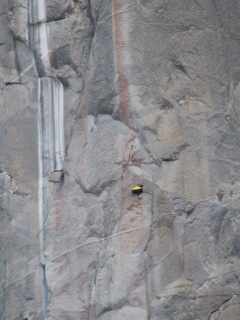 Crazy person camped on El Cap