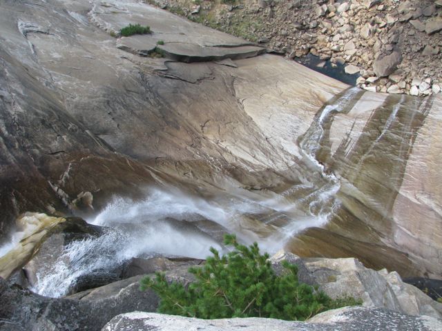 Looking down from Nevada Falls