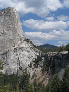 Nevada Falls and Liberty Cap