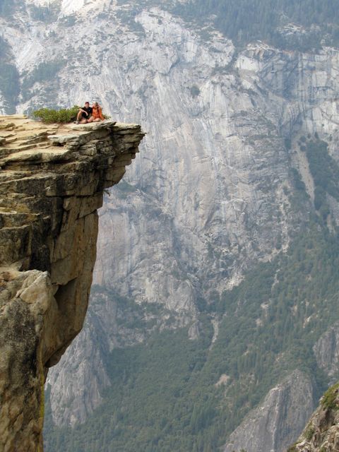 Hanging on to Taft Point
